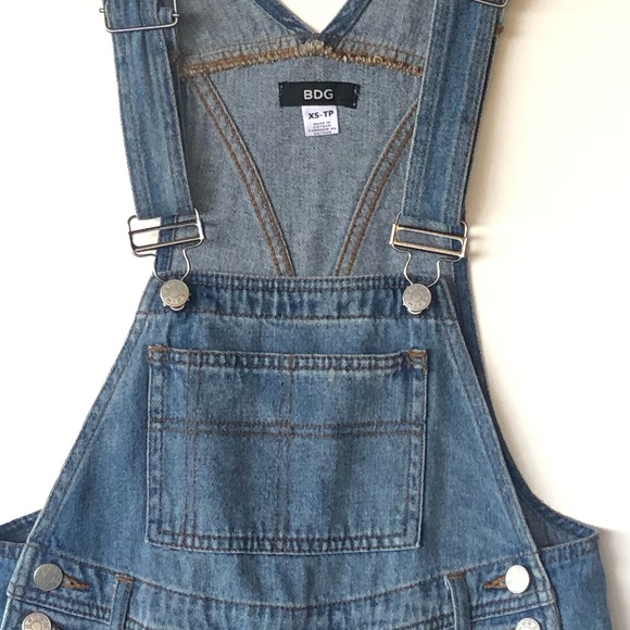 BDG denim short overalls sz xs - Picture 8 of 8